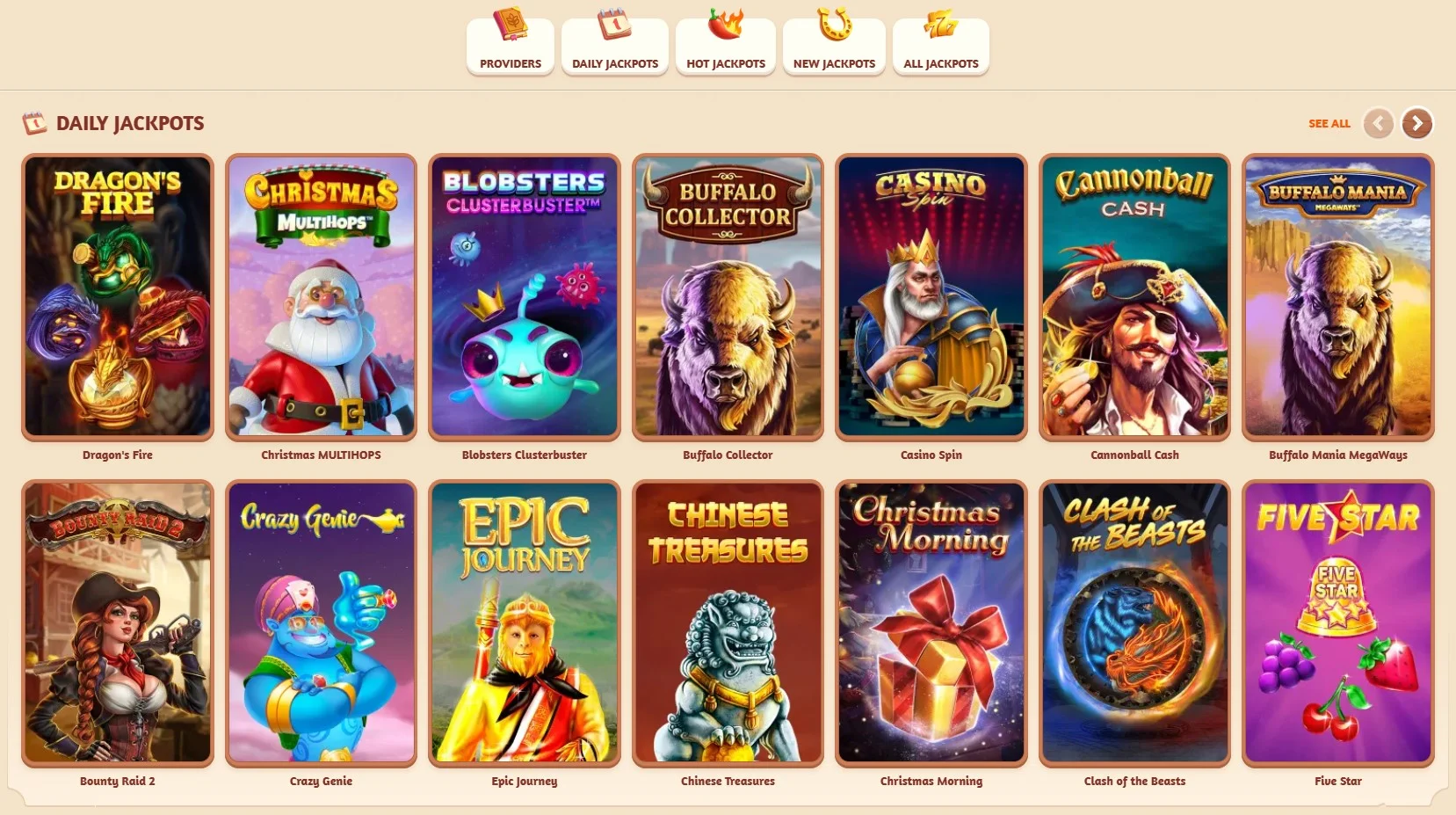 Τζάκποτ Slots